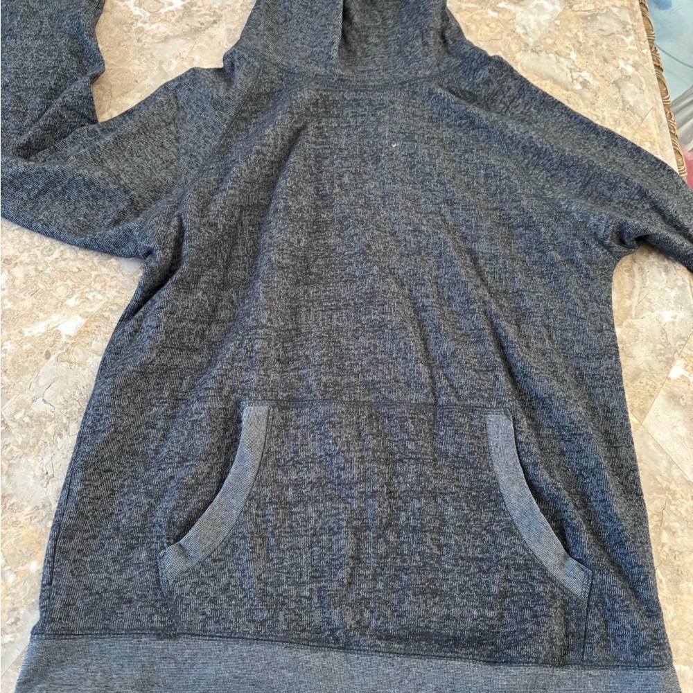 Express Charcoal Knit Hoodie